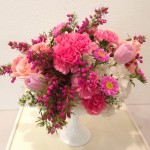 pink flower centerpiece