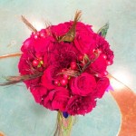 round red bouquet